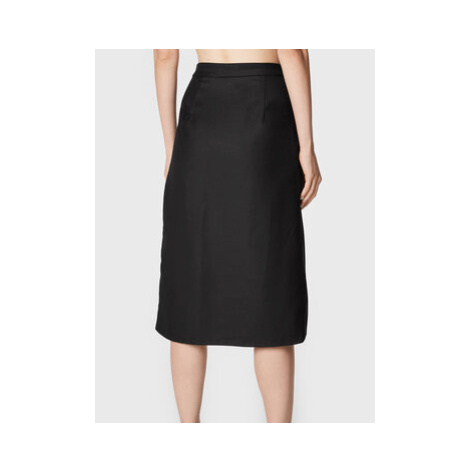 Bruuns Bazaar Midi sukňa Nemesia Ace BBW3078 Čierna Regular Fit