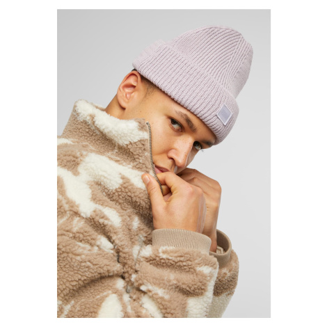 Knitted woolen hat - lilac Urban Classics