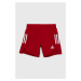 Detské krátke nohavice adidas Performance CONDIVO21 SHOY červená farba, nastaviteľný pás