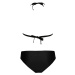 Satin Black bikiny plavky S1039 černá