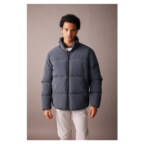 DEFACTO Slim Fit Stand Collar Lined Puffer Jacket