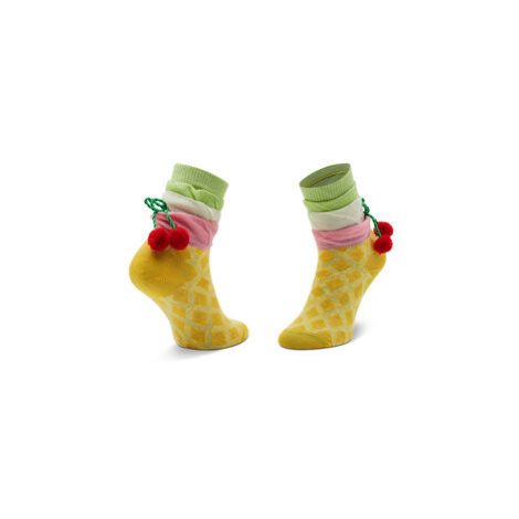 Happy Socks Vysoké detské ponožky KICE01-2200 Žltá