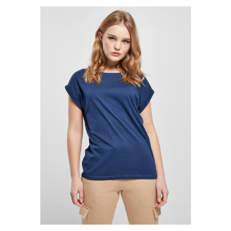 Women's T-shirt with extended shoulder spaceblue