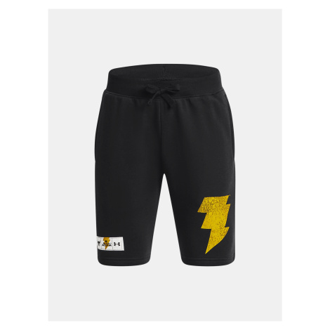 Čierne chlapčenské šortky Under Armour Pjt Rock BA Rvl Terry Short