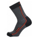 Husky Treking antracit/červená, XL(45-48) Ponožky