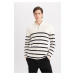 DEFACTO Standard Fit Turtleneck Thessaloniki Fabric Sweater