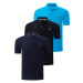 TRIPLE SET T8561 DEWBERRY MEN'S T-SHIRT-BLACK-NAVY-BLUE