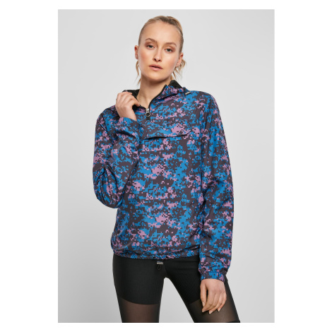 Women's Camo Pull Over Jacket Digital duskviolet camo Urban Classics