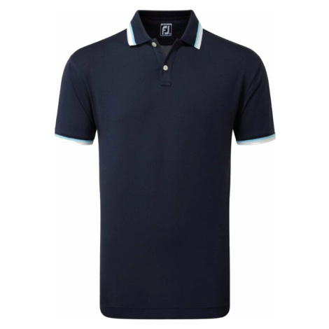 Footjoy Solid Polo With Trim Mens Navy