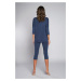 Pyjamas Mandala 3/4 sleeve, 3/4 legs - dark blue