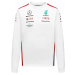 Mercedes AMG Petronas pánske tričko s dlhým rukávom official white F1 Team 2023