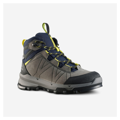 Detská nepremokavá turistická obuv MH500 28-39 sivo-žltá QUECHUA
