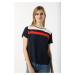 Tričko - TOMMY HILFIGER JOSIE TOP SS modré