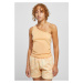 Women's asymmetrical paleorange top