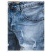 Pánske modré džínsové šortky Dstreet SX2437