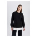 DEFACTO Regular Fit Long Sleeve Sweatshirt Tunic