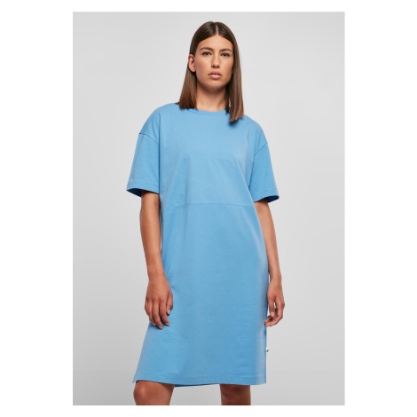 Women's dress with slit blue Urban Classics