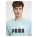 Svetlomodré pánske tričko Puma ESS+ 2 Col Logo Tee