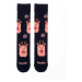 Čierno-ružové ponožky Prasiatko v zime