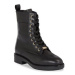 Calvin Klein Outdoorová obuv Rubber Sole Combat Boot Lg Wl HW0HW01715 Čierna