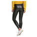 nohavice plátené URBAN CLASSICS Faux Leather Skinny