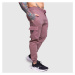 Pánske tepláky Iron Aesthetics Cargo Joggers, fialové