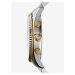 Strieborno zlaté unisex hodinky Michael Kors Lexington