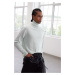 Trendyol Mint FL Slim Turtleneck Plain Knitwear Sweater