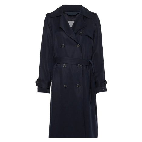 Tommy Hilfiger Trenčkot - TENCEL DB TRENCH modrý