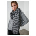 Trendyol Grey Soft Textured Zebra Pattern Scarf