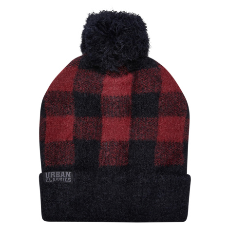 Pom Beanie black/red Urban Classics