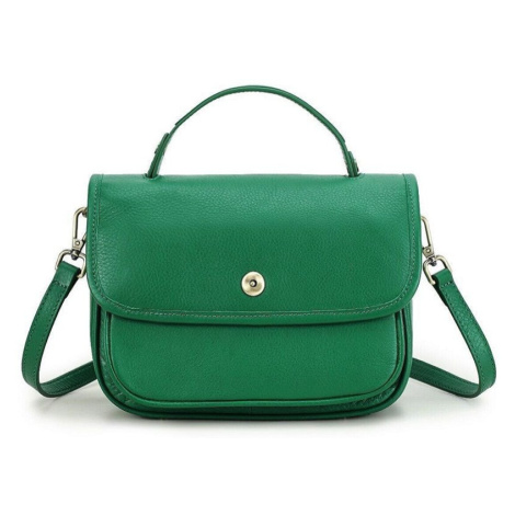 Contacts® dámska kožená kabelka Lorraine Zelená