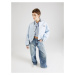 Tommy Jeans Prechodná bunda 'Varsity'  svetlomodrá / čierna / biela
