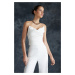 Trendyol Bridal White Crop Woven Bustier