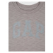 Šedé dievčenské tričko logo GAP