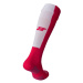Červeno-biele ponožky Duro 0A875F - Zina senior