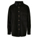 Women's corduroy oversized shirt black