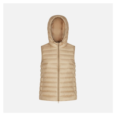 Beige women's down vest Geox Jaysen - Women's