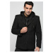 K7532 DEWBERRY MEN'S COAT-BLACK