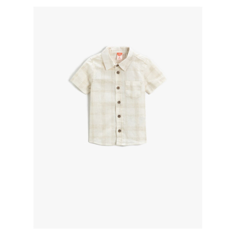 Koton Short Sleeve Shirt One Pocket