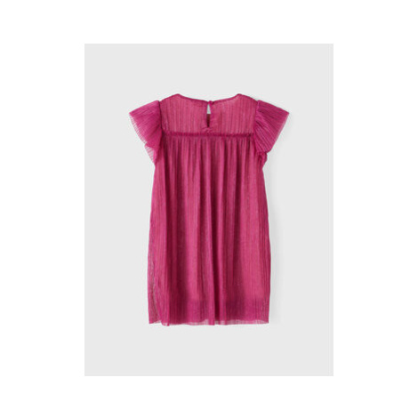 NAME IT Elegantné šaty 13209903 Ružová Regular Fit