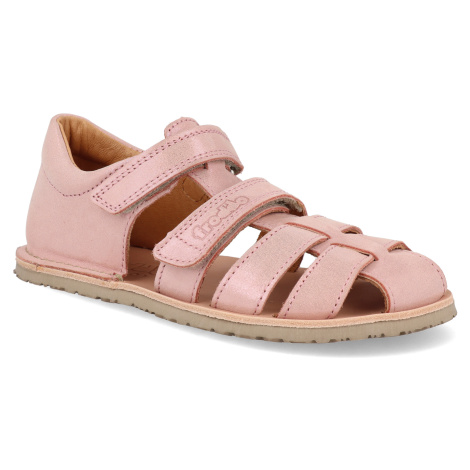Barefoot dětské sandály Froddo - Flexy F Pink shine růžové třpytky