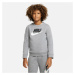 Nike Sportswear Mikina 'Club Futura'  sivá / čierna / biela
