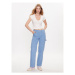 BDG Urban Outfitters Tričko BDG AIMEE POINTELLE TOP 76468321 Biela Slim Fit