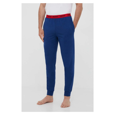 Pyžamové nohavice HUGO pánske,tmavomodrá farba,jednofarebná,50493128 Hugo Boss