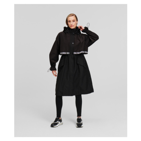 Kabát Karl Lagerfeld Lightweight Parka Black