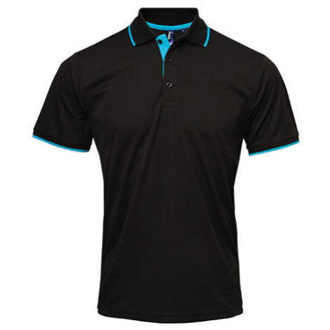 Premier Workwear Pánske funkčné polo tričko PR618 Black