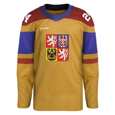 Hokejové reprezentácie hokejový dres Radko Gudas #3 2024 CCM Fandres replica gold