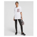 Tričko Karl Lagerfeld Boucle Pocket T-Shirt Biela