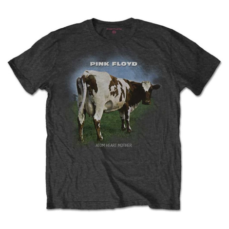 Pink Floyd Tričko Atom Heart Mother Fade Unisex Charcoal Grey